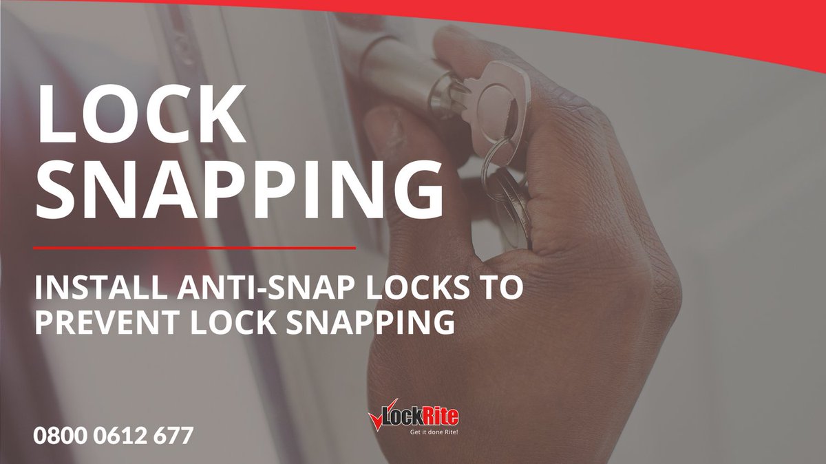LockRiteLock's tweet image. Prevent lock snapping and protect your home with anti-snap locks. Minimise the risk of a break in today. Call us to book your local locksmith on 0800 0612 677 or visit lockrite.org/lock-snapping-… to find out more. #locksnapping #locksmith #homesecurity