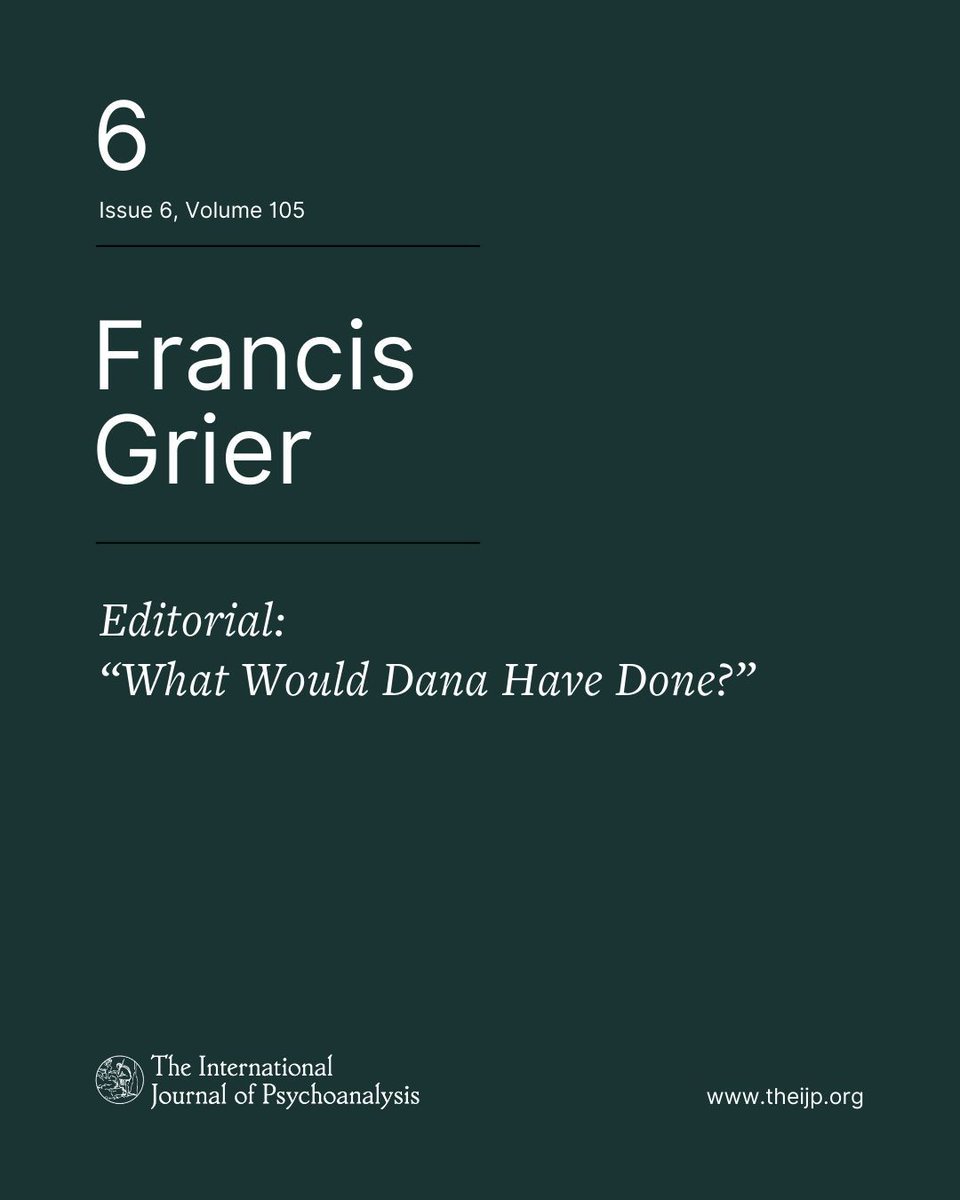 In his Editorial for Issue 6, Francis Grier reflects on Dana Birksted-Breen's profound influence on the psychoanalytic community, and introduces our current Issue celebrating her work.

You can read the Editorial online (via <a href="/PEPWeb/">Psychoanalytic Electronic Publishing (PEP-Web)</a>), here: buff.ly/41dXzzX