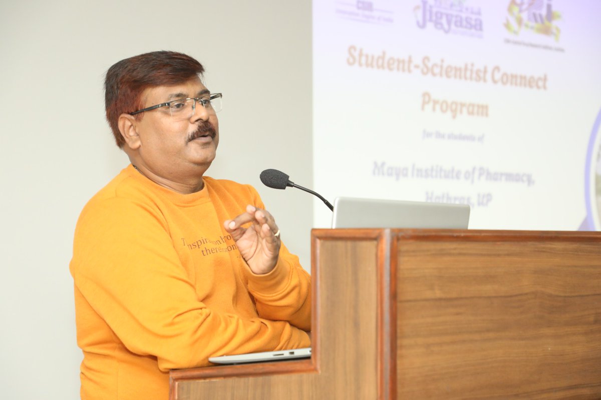 CSIR_CDRI's tweet photo. To inculcate the #ScientificTemper among #Students a #Student_Scientist_Connect_Program under @CSIR_Jigyasa was organized today with a batch of 56 #BPharma students along with 05 faculties from #Maya_Institute_of_Pharmacy #Hathras #UP
@CSIR_IND @HRDG_CSIR @IndiaDST @ANRFIndia https://t.co/kJv8DxXrJt