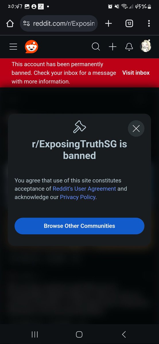 ee_sian's tweet image. Beware of Reddit! 

Not sure it is pro-Singapore Goverment or pro-Singapore press/media. 

It's not like X, every thing you see must be and is approved by our dear Singapore. 

Singapore brainwashing🤯

Seems like they don't want the truth to be exposed😱