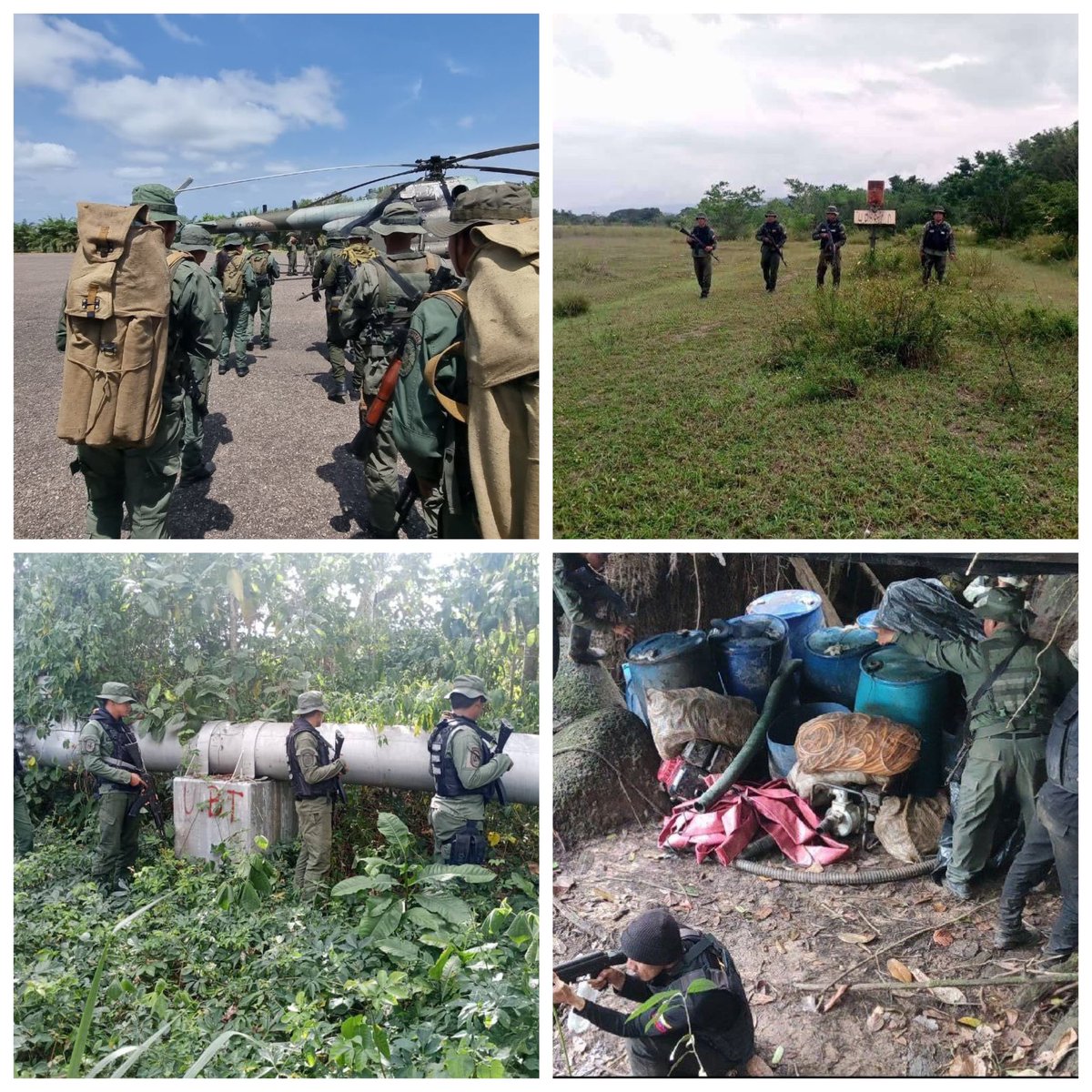 La #FANB se mantiene desplegada en todo el territorio nacional, manteniendo a raya a aquellos grupos armados generadores de violencia, que traspasan nuestras zonas fronterizas en nuestras áreas verdes para delinquir y violar nuestro ordenamiento jurídico territorial. ¡Venezuela