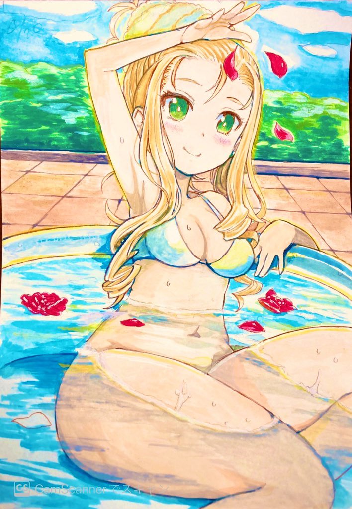 マリー(ガルパン) 「#風呂の日お古いマリー様 」|なべゆ@C102(土)東34a🧊のイラスト