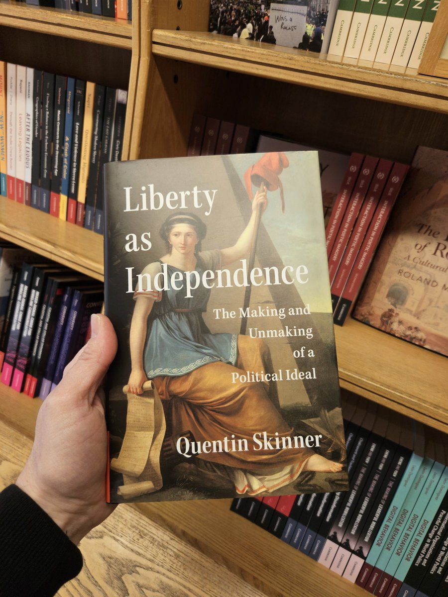 Cambridge University Press Bookshop (@cupbookshop) on Twitter photo Liberty as Independence by Quentin Skinner (<a href="/QMHistory/">School of History, Queen Mary University of London</a>) is released today. To learn more register for our book launch on 11 March, 18:00pm
eventbrite.co.uk/e/book-launch-…
<a href="/cambridge_cpt/">The Cambridge School</a> <a href="/CUP_PoliSci/">Cambridge University Press - Politics</a> Liberty as Independence by Quentin Skinner (<a href="/QMHistory/">School of History, Queen Mary University of London</a>) is released today. To learn more register for our book launch on 11 March, 18:00pm
eventbrite.co.uk/e/book-launch-…
<a href="/cambridge_cpt/">The Cambridge School</a> <a href="/CUP_PoliSci/">Cambridge University Press - Politics</a>