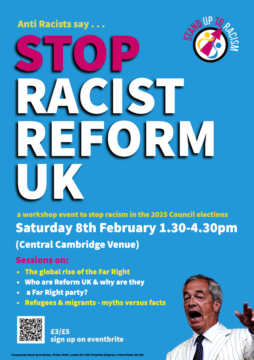 Reminder to sign up for Stop Reform UK Workshop this Saturday 8th Feb - 1.30-4.30pm - mailchi.mp/746d01b2df1c/s…