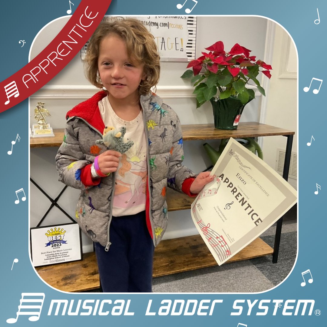 irmo_music's tweet image. Congratulations to Enzo for earning their Apprentice wristband!

#musicalladdersystem