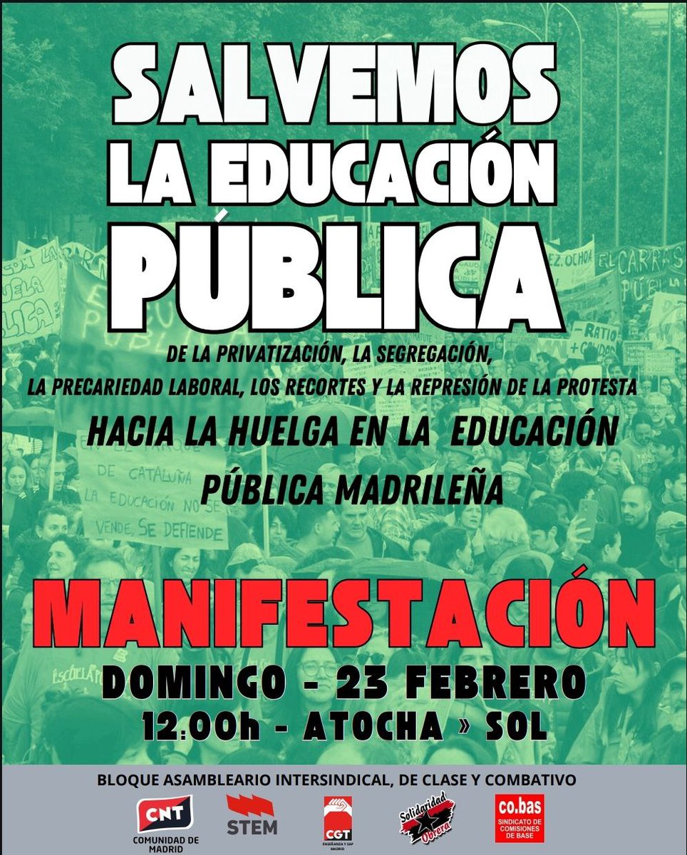 CGT Enseñanza Madrid tweet media