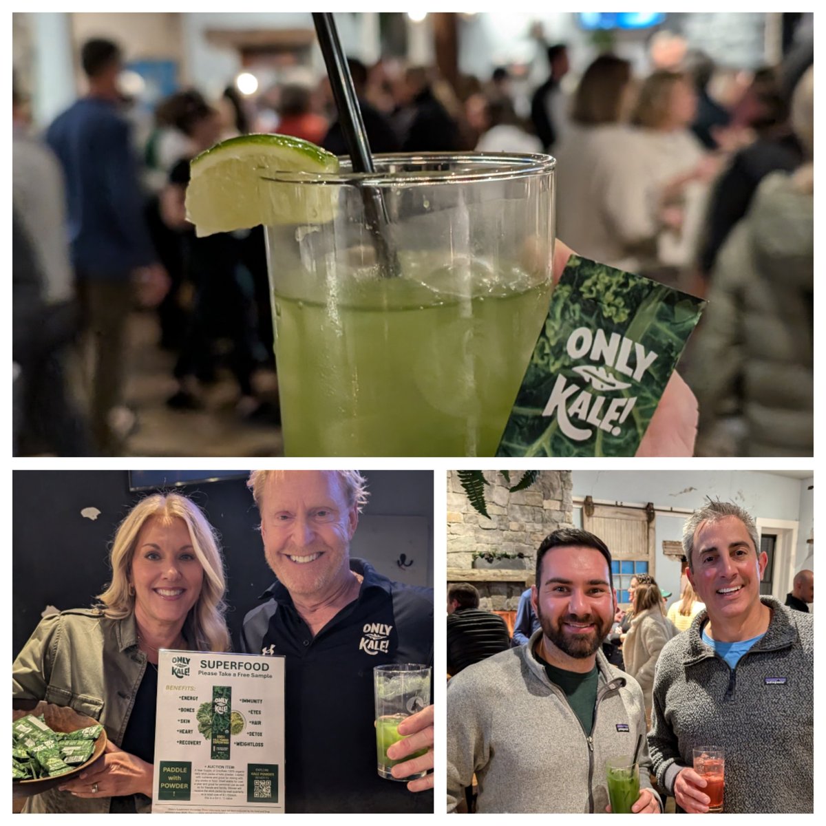 Sustainable_CS's tweet image. Special thanks to the organizers and 150 attendees at the fundraiser for the Mid-Atlantic Platform Tennis Association (MAPTA). We donated a year supply to the auction &amp;amp; gave away our kale powder stick packs to each of the attendees OnlyKale.com
#onlykale #kalepowder