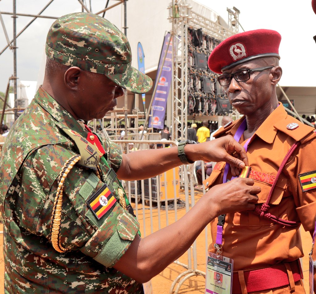 1. Mr. Vincent Oluka, Senior Assistant Superintendent of Prisons
Born in Soroti District in 1967, Mr. Oluka has served in Uganda Prisons for 35 years, rising through the ranks from a Recruit Warder in 1988 to his current position. Over the years, he has led multiple prison