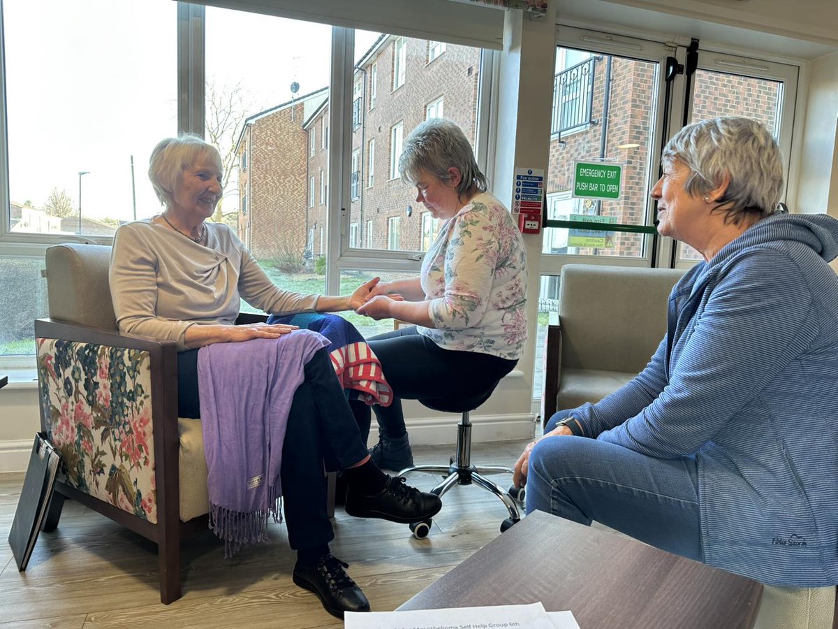 We’ve partnered with the Mesothelioma support group in Washington delivering complimentary therapies and chatting with the group who shared their experiences with us. 
We look forward to visiting with them again next month on Thursday 6th March 10:30-12:30