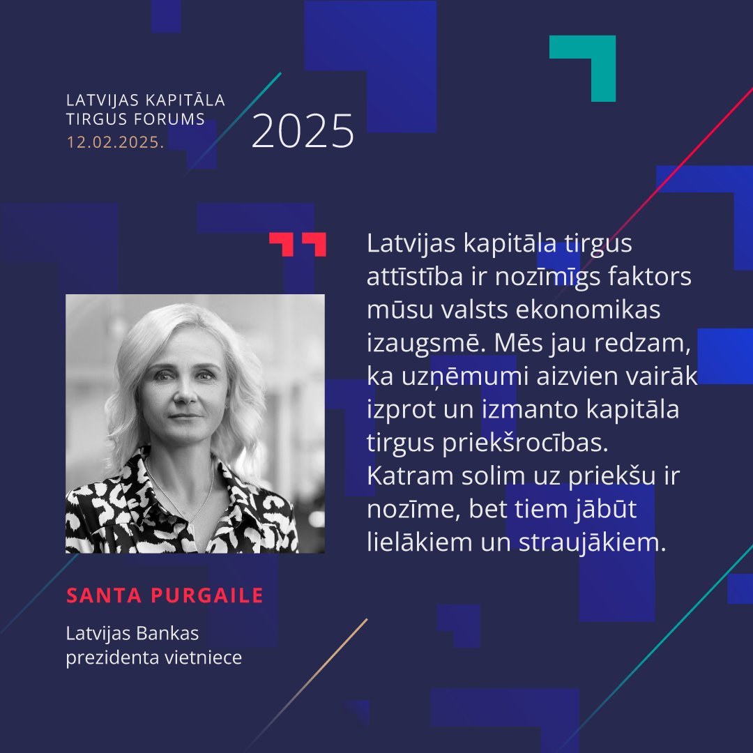 Jau nākamnedēļ notiks Latvijas kapitāla tirgus forums, kur eksperti dalīsies pieredzē un diskutēs par to, kas vēl jādara, lai regulējums un kapitāla tirgus ekosistēma būtu efektīvi un veicinātu uzņēmumu izaugsmi un valsts konkurētspēju.

📌Programma: forum.bank.lv