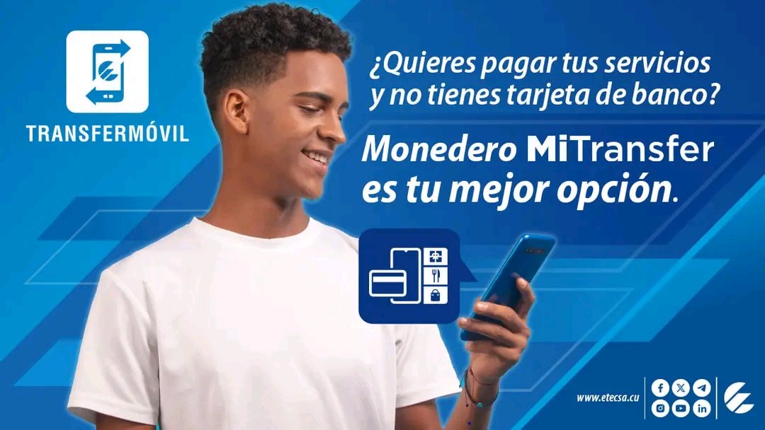 migueld9025's tweet image. Puedes sumarte a las bondades del #ComercioElectrónico 📲🛒🛍️ aunque no poseas tarjeta bancaria 💳🏦, ya que @ETECSA_Cuba te da la posibilidad de realizar el pago de productos y servicios a través del #MonederoMiTransfer #CubaPorLaTransformaciónDigital #JuntosPorMayabeque