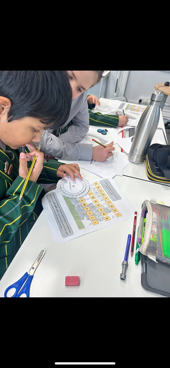 #CCJYear6 have been trying out different activities in #CCMaths this week for #CMHW. A Bletchley Park code breaking escape room and a pentominoes challenge #CCQuestion #CCBelong