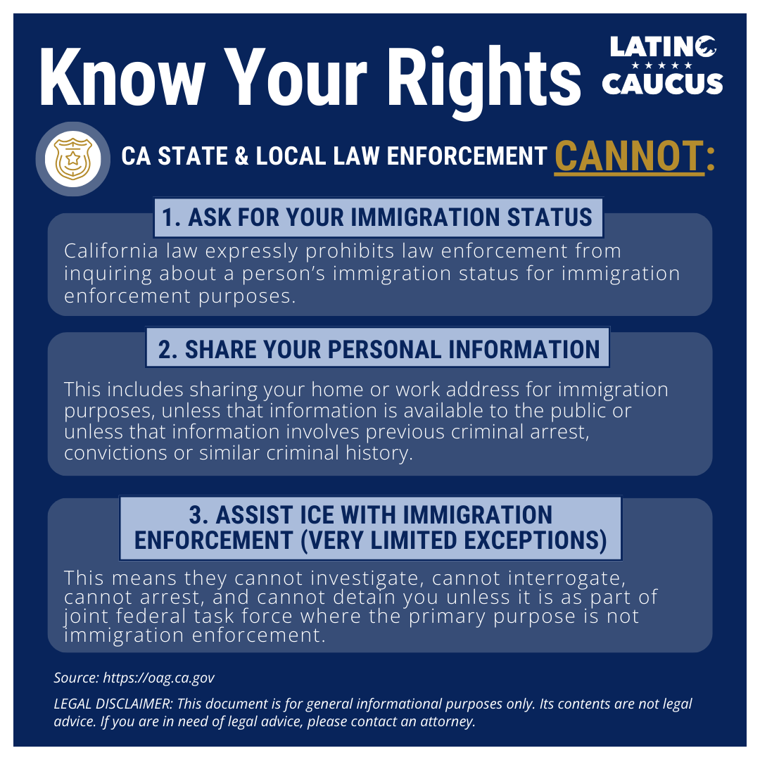 LatinoCaucus's tweet photo. 🔊No matter your status, you have rights. Empower yourself and others by learning what they are. #KnowYourRights #ImmigrantRights #PowerNotPanic https://t.co/5RpDHLU1JT