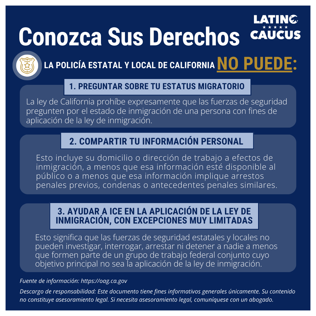 LatinoCaucus's tweet photo. 🔊No matter your status, you have rights. Empower yourself and others by learning what they are. #KnowYourRights #ImmigrantRights #PowerNotPanic https://t.co/5RpDHLU1JT