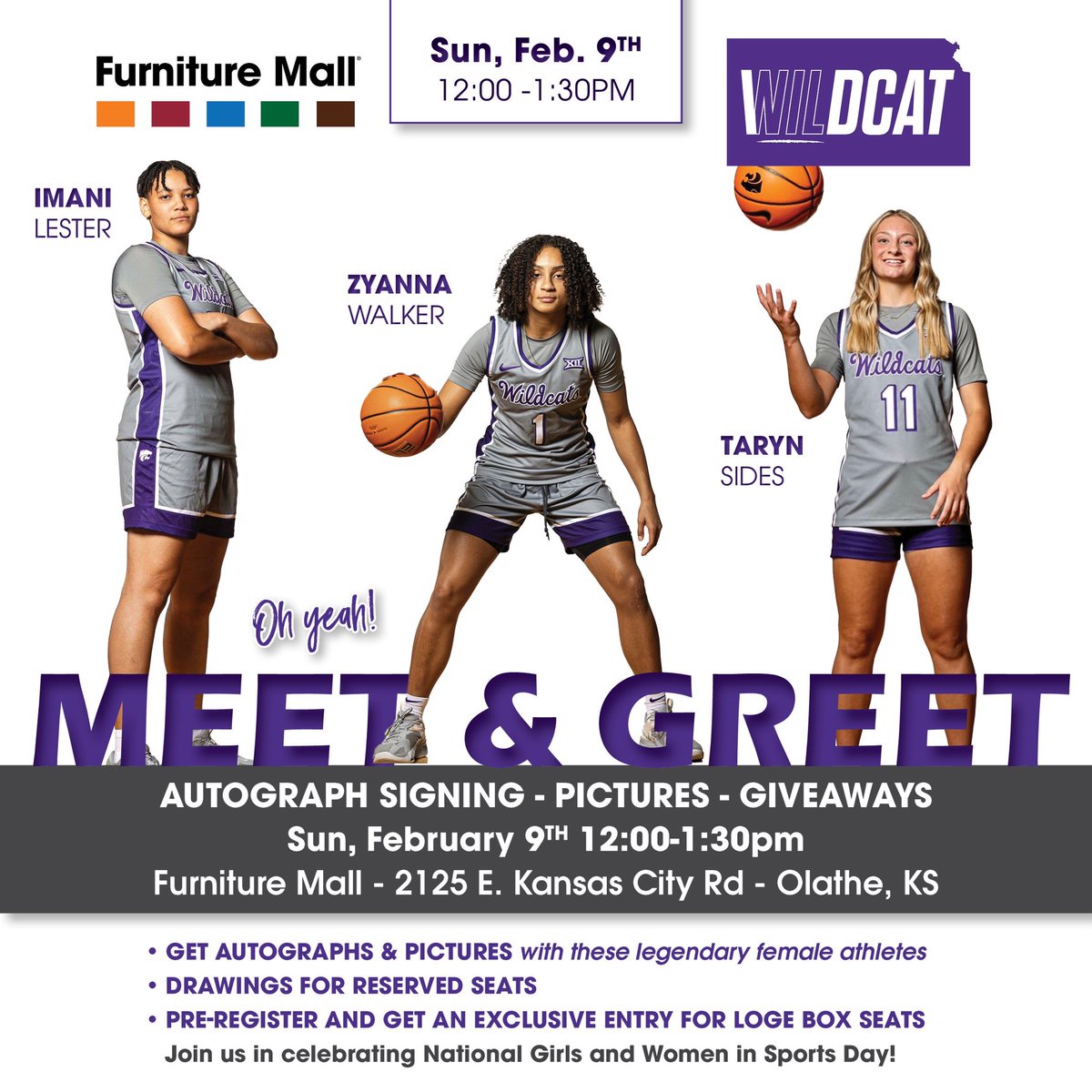 Zyanna Walker (@zyanna_walker) on Twitter photo I can’t wait to see you all February 9th! Pre register now for a chance at winning exclusive Loge Box seats in Bram!! <a href="/WildcatNIL/">Wildcat NIL</a> <a href="/FurnitureMallKS/">Furniture Mall Of Kansas</a>
Topeka: hubs.li/Q035xf9p0
Kansas City: hubs.li/Q035xf9b0 I can’t wait to see you all February 9th! Pre register now for a chance at winning exclusive Loge Box seats in Bram!! <a href="/WildcatNIL/">Wildcat NIL</a> <a href="/FurnitureMallKS/">Furniture Mall Of Kansas</a>
Topeka: hubs.li/Q035xf9p0
Kansas City: hubs.li/Q035xf9b0