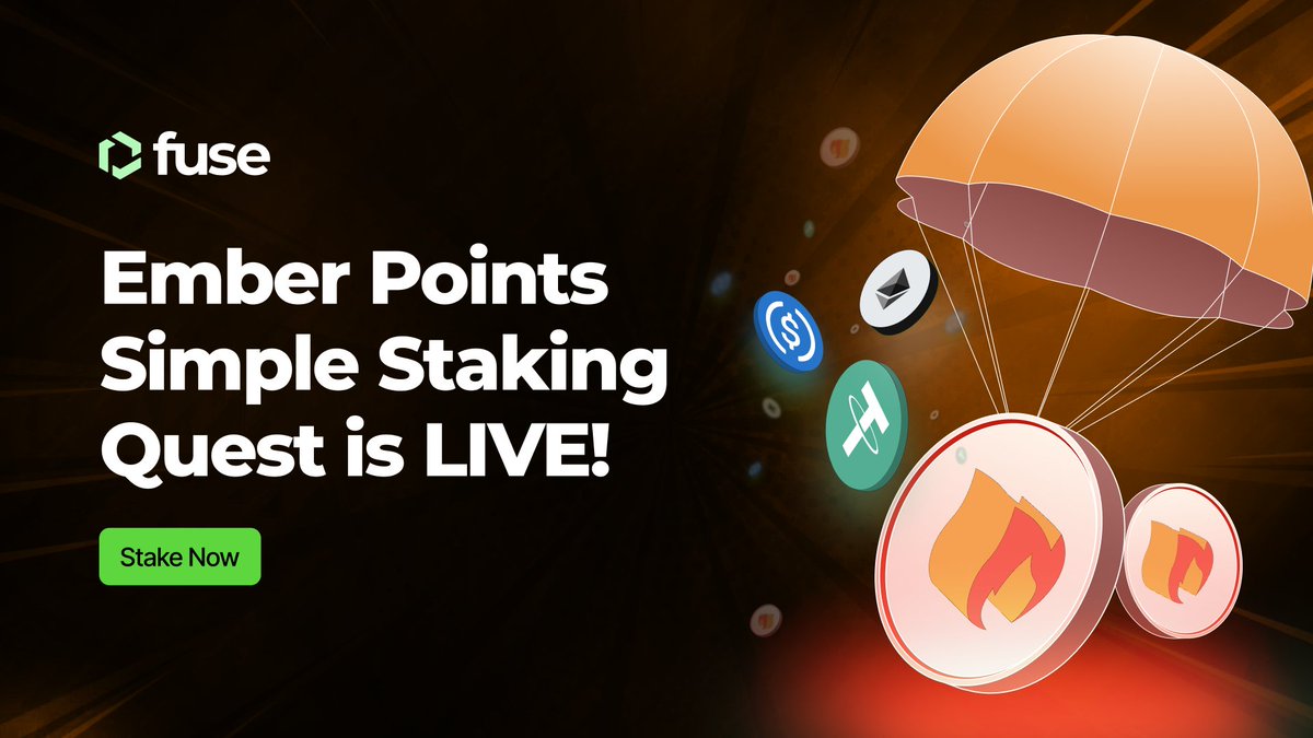 New Staking Quest Unlocked in the Ember Points Program! 🔥

You can now earn Ember Points by staking on <a href="/voltfinance/">Voltage Finance ⚡️</a>:
✅ FUSE
✅ veVOLT
✅ Stargate WETH &amp; USDC.e

Stake, earn up to 42% APY, and climb the leaderboard.

💰 Join the quest: console.fuse.io/points