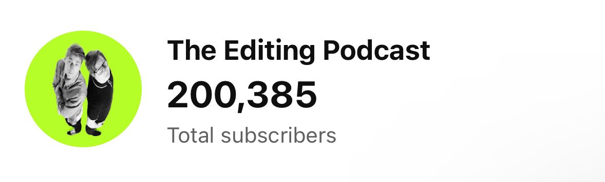 TheEditingPod's tweet image. We’re over 200K 😭 thank you to our incredible community. We do it for you 🫶