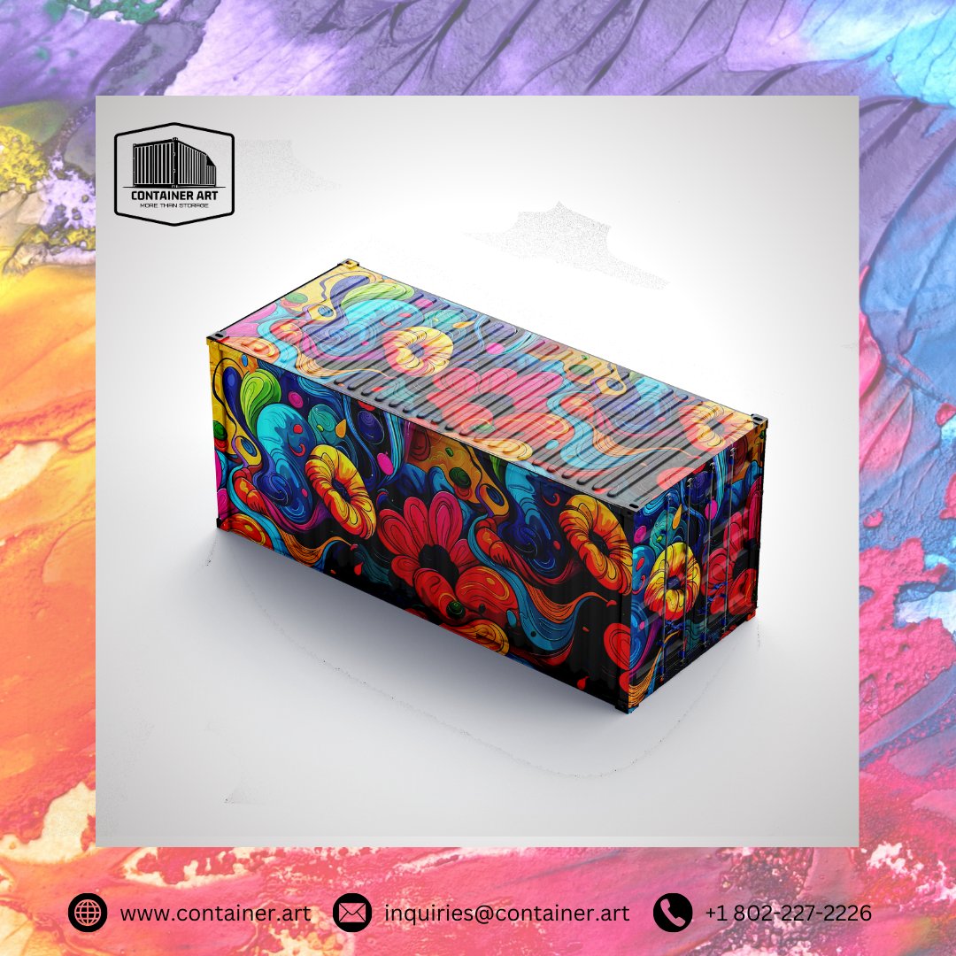 Container_Art's tweet image. 24th design in the floral series 🌸

---
Want to customize your container? Try your designs at container.art

#floral #flowertheme #containerart #customwrap #shippingcontainer  #containerwrap #morethanstorage #customwrappedshippingcontainer #customizedshippingcontainer