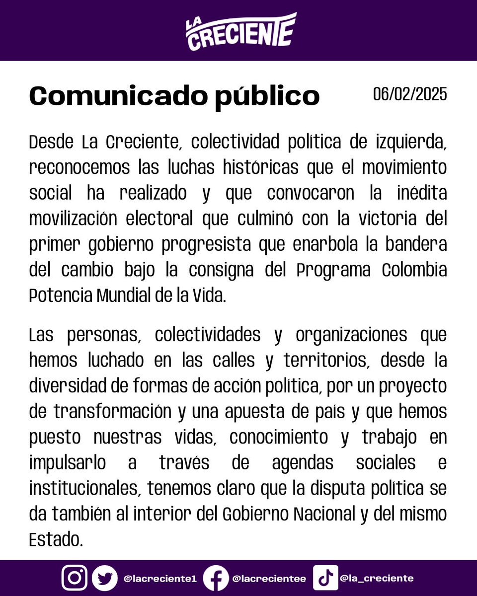 La Creciente tweet media