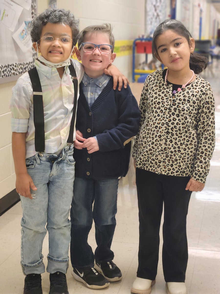 To celebrate the 100th day of school, Elizabeth Scott Elementary students imagined themselves at the age of 100. If these adorable make-believe centenarians are correct, then fashions for 100-year-olds include canes, hair rollers, suspenders and mustaches.