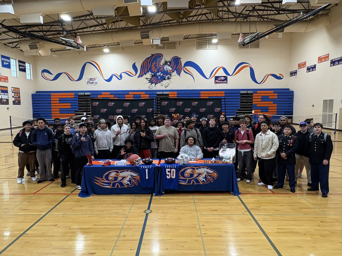 Signing Day 2025. Congrats Anthony and Khris! It’s a great day to be an Eagle!