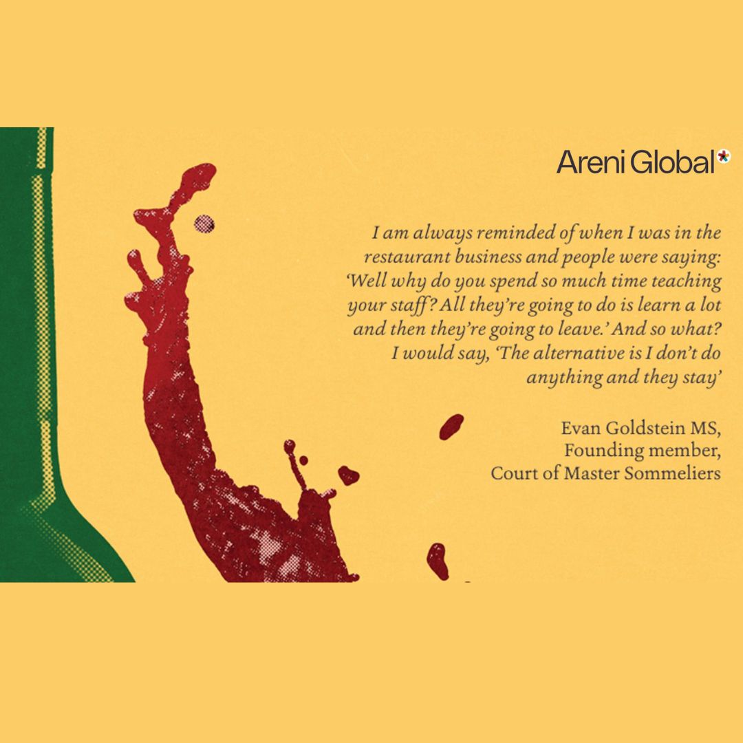 "Why do you spend so much time teaching your staff? All they are going to do is learn a lot &amp; then they're going to leave". 
"And so what?" replied Evan Goldstein: "The alternative is I don't do anything and they stay".

Registration are open to all: bit.ly/REOnliNe
#wine