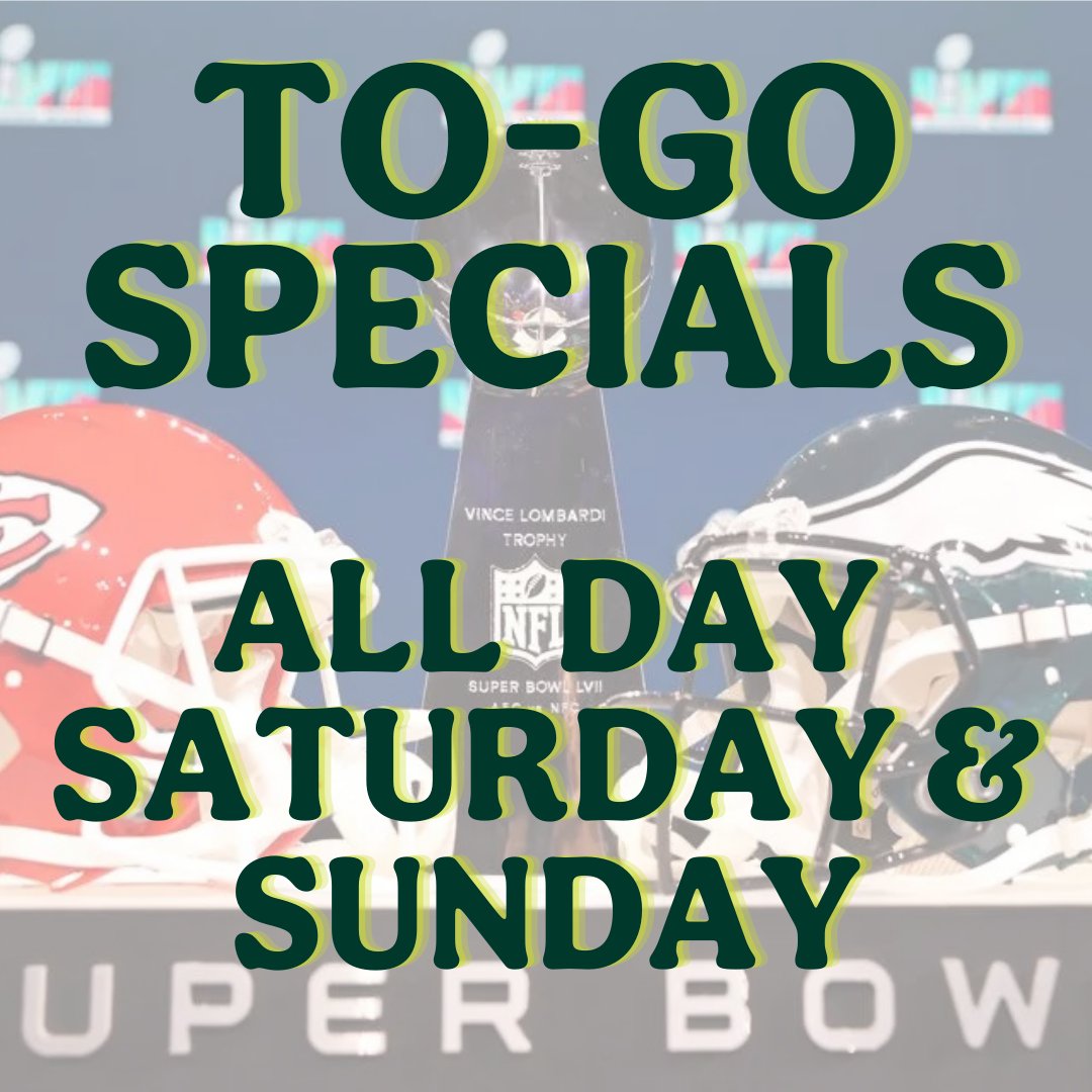 Who’s ready for some football?! 🏈🍻

To-Go Specials | All Day Saturday &amp; Sunday
🍺 Buy a 6-pack, get $1 off crowlers &amp; $2 off growler fills
🍺 $5 off cases of 6-packs (mix &amp; match allowed)

No limit on crowler &amp; growler discounts with a 6-pack purchase.