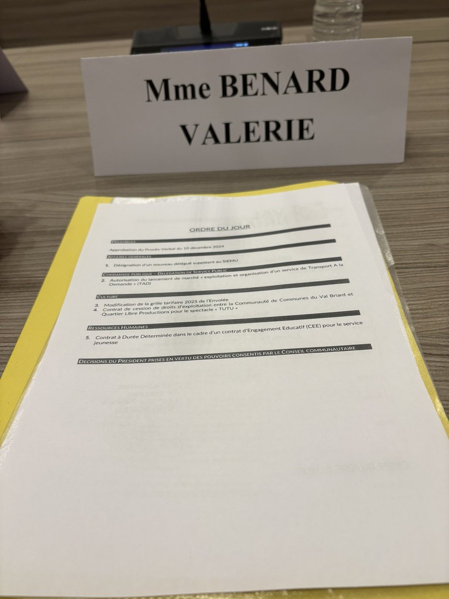 Ce soir conseil communautaire