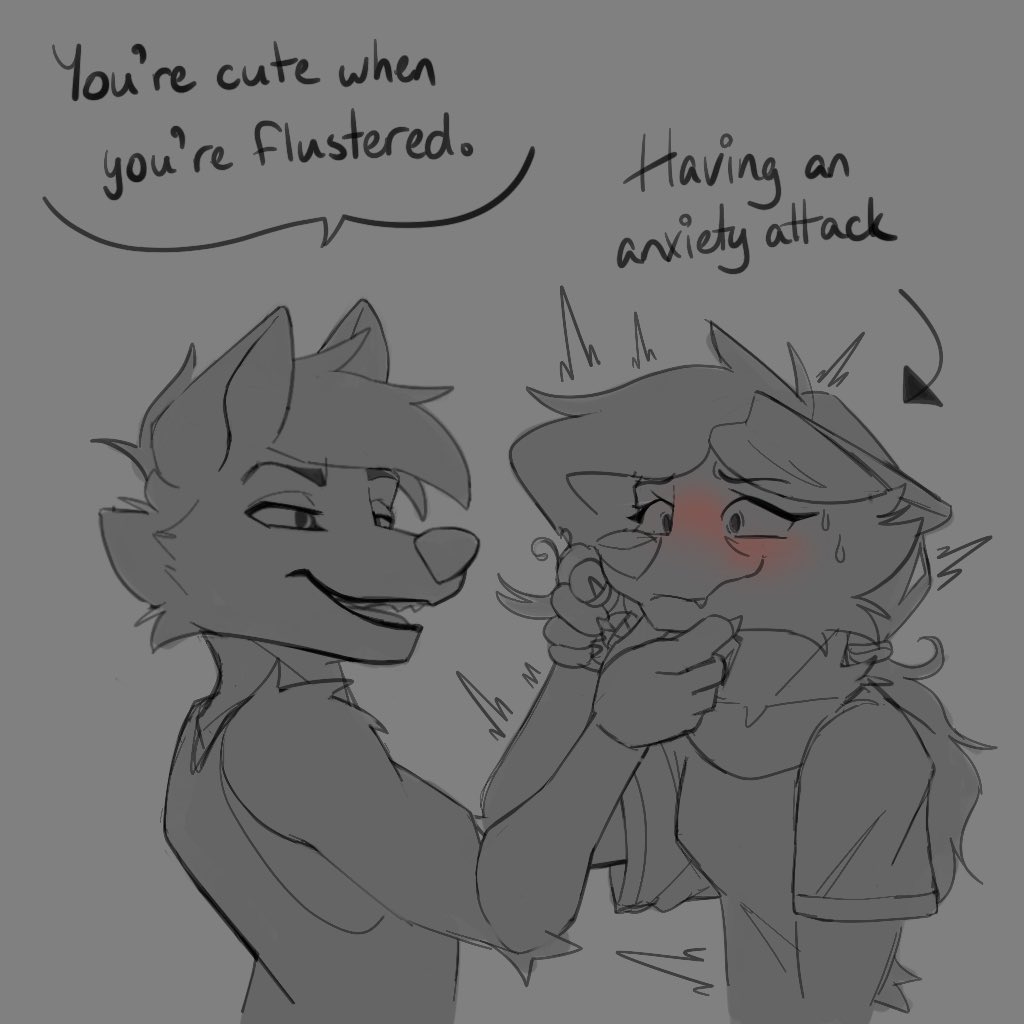 flirting is scary actually.