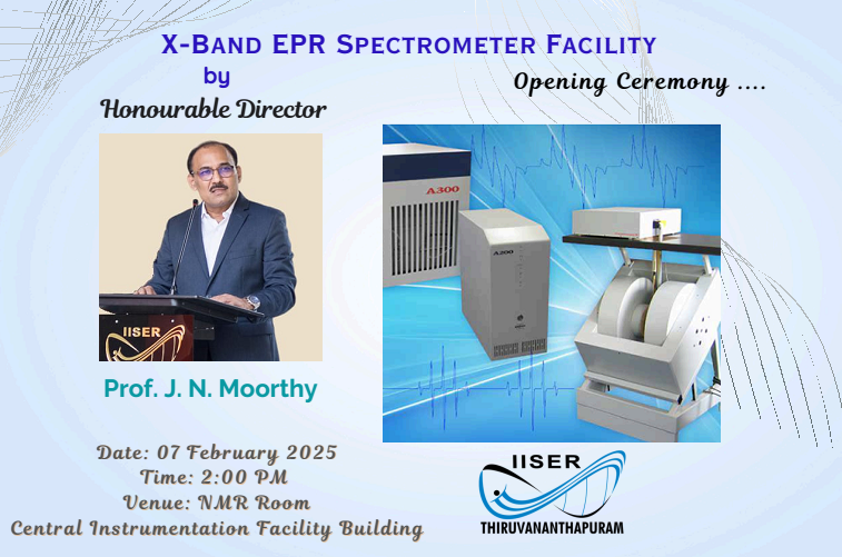 IISER Thiruvananthapuram (@tvmiiser) on Twitter photo Invitation for EPR opening ceremony tomorrow at 2:00 PM in CIF Building
<a href="/Chemie_iisertvm/">School of Chemistry IISER TVM</a> <a href="/jnmoorthy_IISER/">jnmoorthy</a> <a href="/EduMinOfIndia/">Ministry of Education</a> Invitation for EPR opening ceremony tomorrow at 2:00 PM in CIF Building
<a href="/Chemie_iisertvm/">School of Chemistry IISER TVM</a> <a href="/jnmoorthy_IISER/">jnmoorthy</a> <a href="/EduMinOfIndia/">Ministry of Education</a>