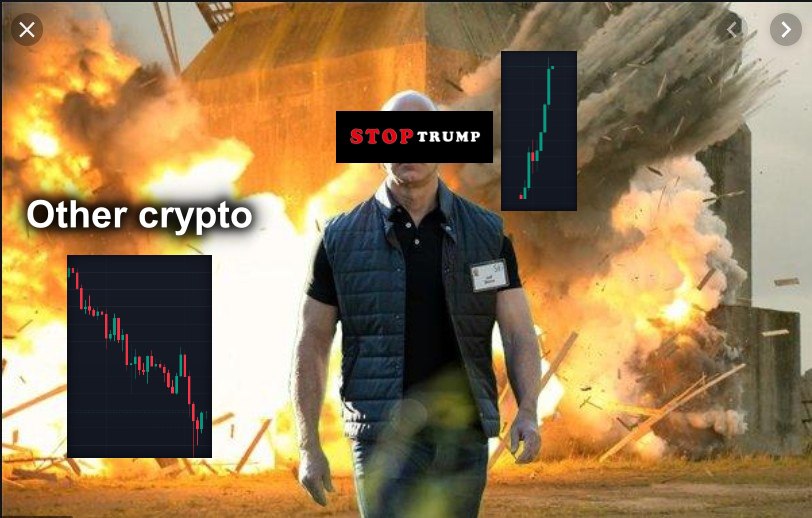 dantez26's tweet photo. How's your #alts today, frens? Another dippidy dip?
Luckily for you I found defensive asset - $stoptrump
You've been warned earlier, but still it's not late to change red lights to green
https://t.co/6Z28mT2F4B
#stoptrump #gmgn #moonshot #pumpfun #nextbc #degen #sol #Trumpcoin https://t.co/3tV3a4sR5a