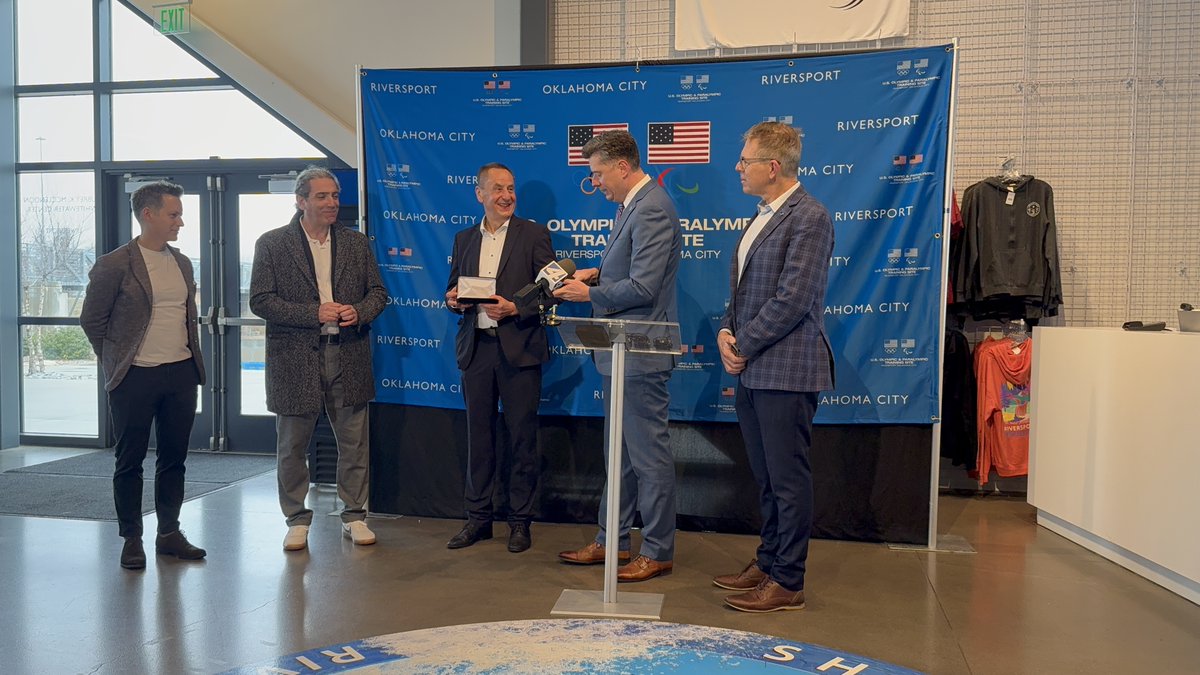 Riversport OKC (@riversportokc) on Twitter photo The journey to 2028 begins as ICF President Thomas Konietzko, Vice President Lluis Rabaneda and Secretary General Richard Pettit toured the RIVERSPORT whitewater center today with Mayor <a href="/davidfholt/">Mayor David Holt</a> and RIVERSPORT Founder Mike Knopp. The journey to 2028 begins as ICF President Thomas Konietzko, Vice President Lluis Rabaneda and Secretary General Richard Pettit toured the RIVERSPORT whitewater center today with Mayor <a href="/davidfholt/">Mayor David Holt</a> and RIVERSPORT Founder Mike Knopp.
