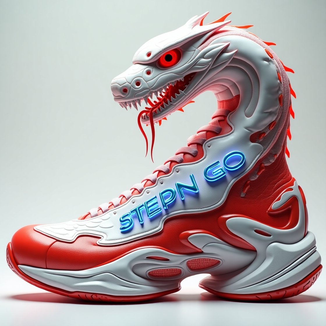 Unleash your inner snake with the #snakesneaker! Designed to embody power and style, this shoe is for those who dare to stand out 🏃‍♂️👟 

#stepngo <a href="/Stepnofficial/">STEPN GO</a>