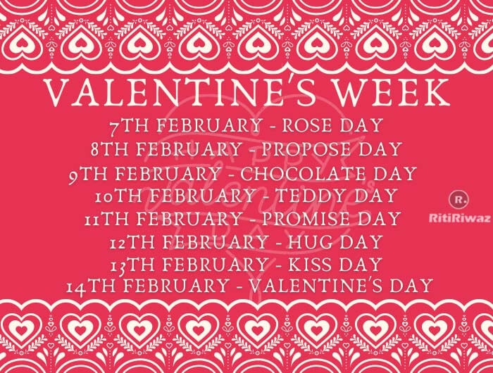 ritiriwazindia's tweet photo. Valentines Week is celebrated from Rose Day (7th February) to Kiss Day
https://t.co/mfvwuP36d3
#Valentineday #Valentineweek #Valentinesweeksheet #Valentine #Valentineweek2025 https://t.co/zKKvEMMFgd