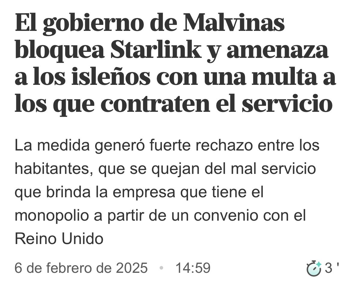 jmrosas1845's tweet photo. La autodeterminación de los pueblos no existe jurídicamente para el caso Malvinas pero tampoco funciona de hecho. Es una colonia a la viaja usanza en donde se explotan los recursos naturales y el gobierno 🇬🇧 decide absolutamente todo y se la pasa controlando a la población… https://t.co/n14R0wfTMm