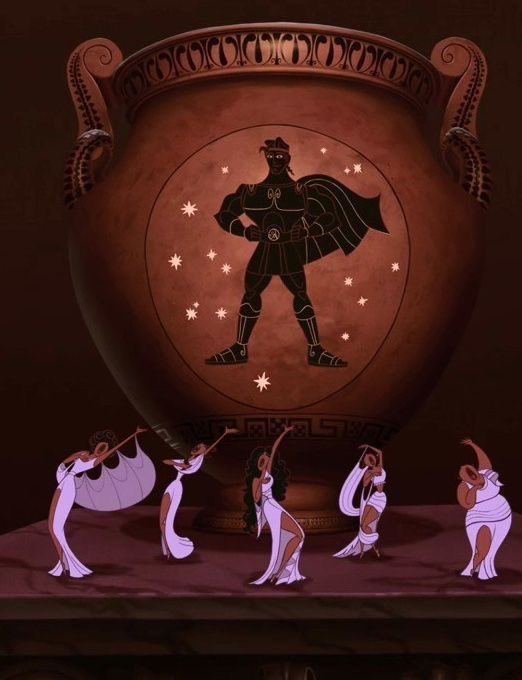 — the muses: calliope, clio, thalia, terpsichore &amp; melpomene from disney’s hercules (1997).