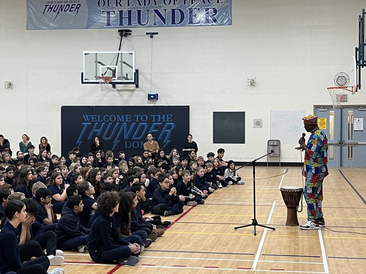 Our Lady of Peace (@olphcdsb) on Twitter photo Thank you to Njacko from <a href="/PrologueArts/">Prologue Performing Arts</a> for taking us on a bilingual African journey through music and storytelling. ๐ฅ ๐ถ Thank you to Njacko from <a href="/PrologueArts/">Prologue Performing Arts</a> for taking us on a bilingual African journey through music and storytelling. ๐ฅ ๐ถ