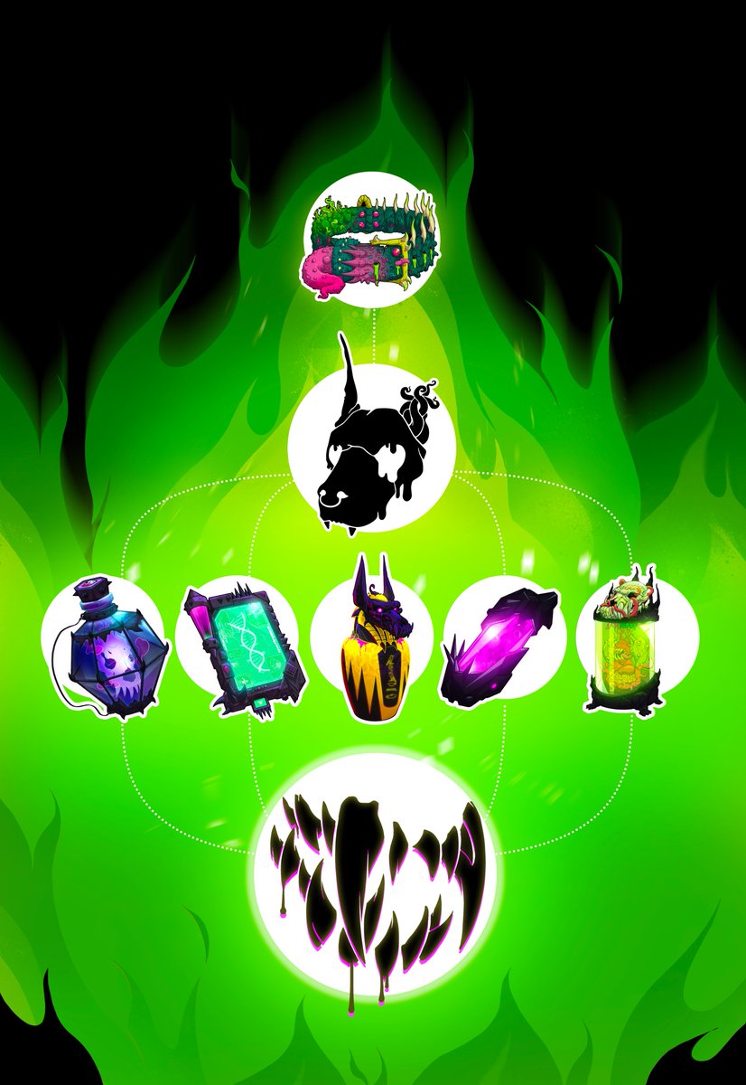 Everything Burns! 🔥

The Cartel Bosses have sent a substantial amount of Mutant Hounds to the incinerator in return for Fusing Materials. 

Fusion represents the 4th generation of collections in the Hounds saga, and the Great Burn has commenced.