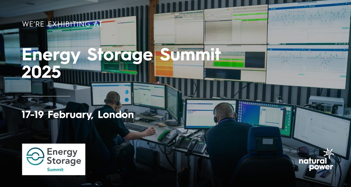 Natural_Power (@natural_power) on Twitter photo Join our team at the Energy Storage Summit in London to learn more about our growing experience in helping developers and operators build and manage successful BESS projects in the UK and Europe.
Visit us in the venue or book a meeting by emailing sayhello@naturalpower.com Join our team at the Energy Storage Summit in London to learn more about our growing experience in helping developers and operators build and manage successful BESS projects in the UK and Europe.
Visit us in the venue or book a meeting by emailing sayhello@naturalpower.com