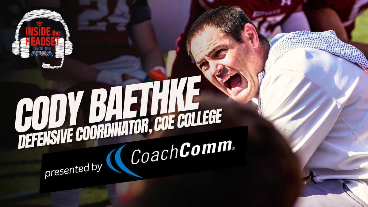 Coe College DC, <a href="/CodyBaethke/">Cody Baethke</a> is this week's featured guest on Inside the Headset - Presented by <a href="/CoachComm/">CoachComm</a>!

Check out this week's episode now!
🎧: linktr.ee/insidetheheads…

#podcast #insidetheheadset