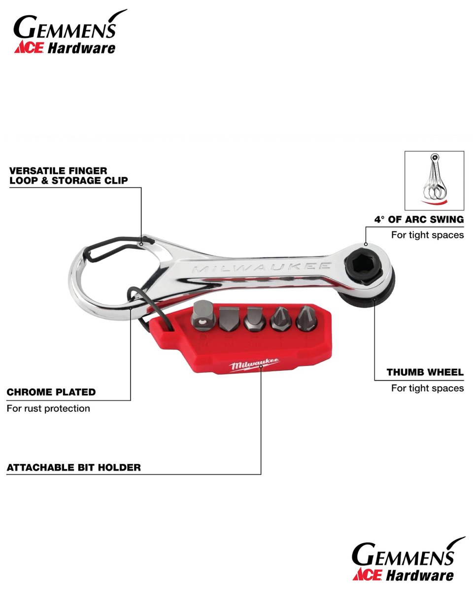 gemmen_s's tweet image. New at Gemmen's Ace Hardware! Discover the versatile mini multi-bit ratchet - a must-have for the handyman in your house! Gemmen's Ace Hardware, your go-to hardware store! 🔧✨ #handytools #AceHardware