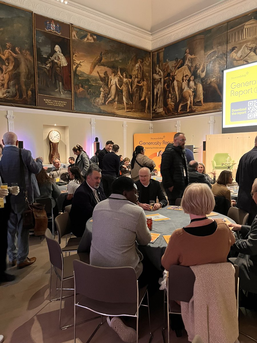 stewardshipnews's tweet photo. The Stewardship #GenerosityReport 2025 has landed! @Janie_Oliver1 opens the report launch here at @theRSAorg. Delighted to be in a room filled with church and charity leaders, as well online with our livestream attendees.

Download the report: https://t.co/8HE0xKxIuI https://t.co/li4G56HFfV