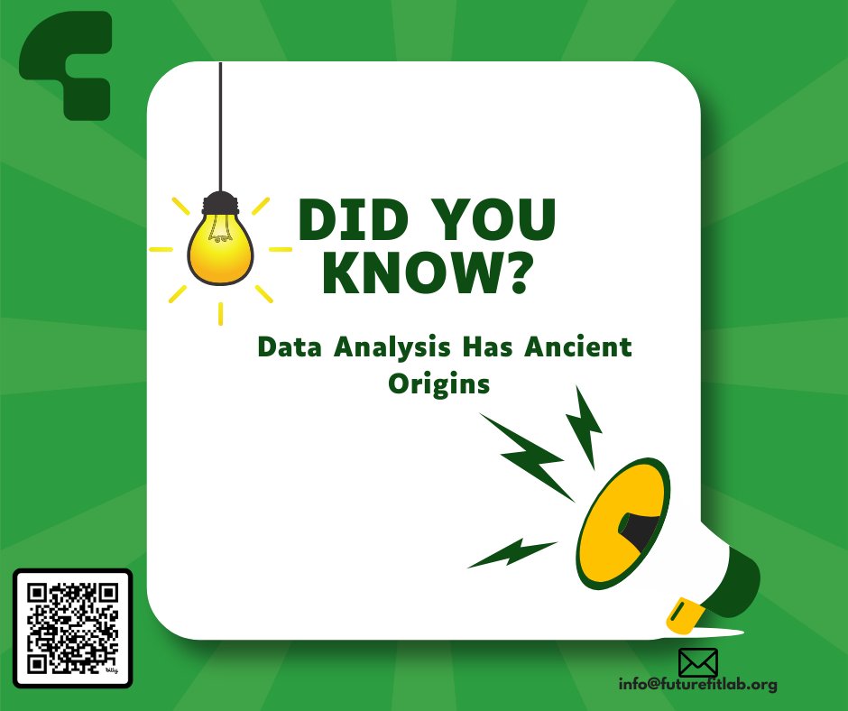 FuturefitLab's tweet photo. Data analysis has shaped decisions for centuries! 📊 The Babylonians used it for astronomy🌍&amp; Egyptians tracked data for farming🌾.
Now, it's key to career growth! Join our FREE "Data Analysis for Working Professionals" training.🔗 Register: https://t.co/iEbtzwbgYz
#dataanalysis https://t.co/O93zhOLVFs