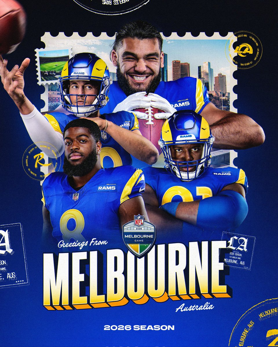 Sileentiendo's tweet photo. ¡Melbourne game! 🦘🇦🇺

La #NFL anuncio el día de ayer que la liga tendrá un juego de temporada regular en la ciudad de #Melbourne, en Australia, para el 2026. 🏈

El equipo que jugara como local serán #LARams🐏 

#NFLLovers #FootballLovers #MelbourneGame #NFLNews #RamsHouse https://t.co/4YaMzvuqdT