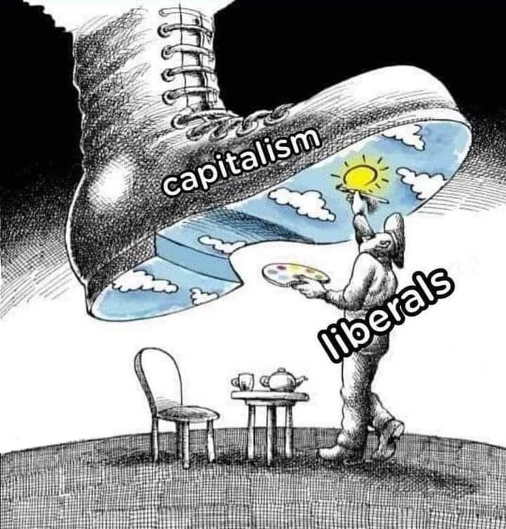 Liberalism is capitalism’s best friend for it falsely conditions people to believe equality is possible under an unequal capitalist system that exploits the working masses to enrich the ruling class. It’s a hollow ideology that puts individual identity over collective liberation.