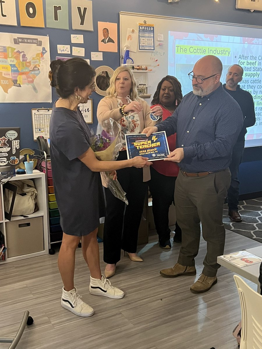 Erika Meador (@erikameador2) on Twitter photo “Momma, how much did you grow?” - Teddy 😍
Still shocked about receiving Super Teacher and overwhelmed about the amount of love! I love my school, I love my district, and I LOVE my students!
<a href="/RichardsonISD/">Richardson ISD</a>
<a href="/IamBranum/">Tabitha Branum</a>
<a href="/Apollo_JH/">Apollo STEAM Academy</a>
<a href="/yolanda_gaither/">Yolanda Jackson-Gaither</a> “Momma, how much did you grow?” - Teddy 😍
Still shocked about receiving Super Teacher and overwhelmed about the amount of love! I love my school, I love my district, and I LOVE my students!
<a href="/RichardsonISD/">Richardson ISD</a>
<a href="/IamBranum/">Tabitha Branum</a>
<a href="/Apollo_JH/">Apollo STEAM Academy</a>
<a href="/yolanda_gaither/">Yolanda Jackson-Gaither</a>