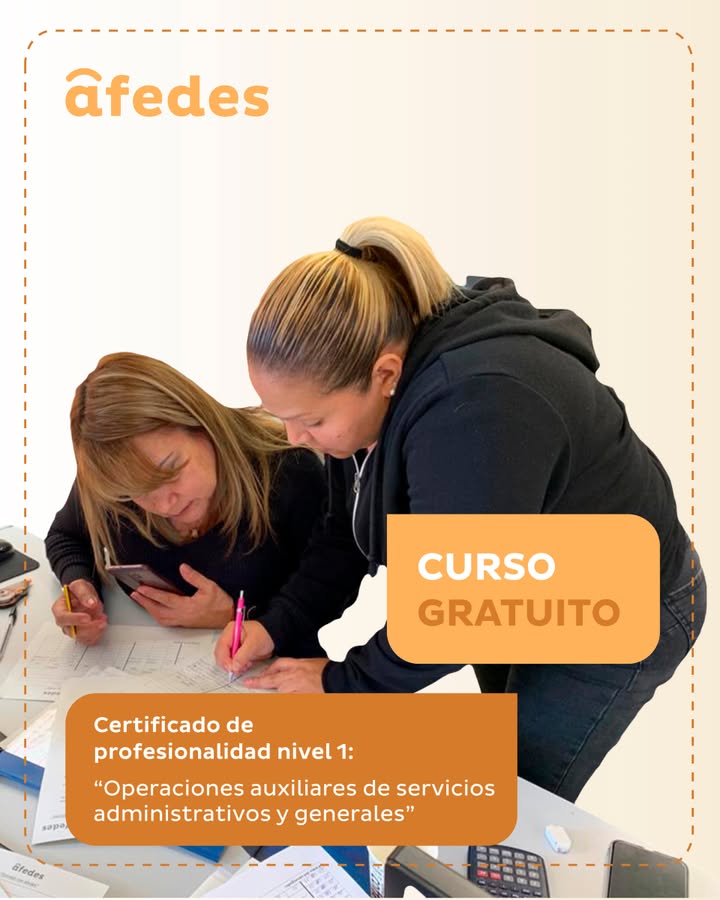 ¡Fórmate GRATIS y da un paso hacia el empleo!

Horario: 8:00 - 13:00 en Icod de los Vinos. Duración: 430 horas
Incluye prácticas en empresas y beca de asistencia

Plazas limitadas. ¡No dejes pasar esta oportunidad!
Infórmate y reserva tu plaza en AFEDES:
922 815 921 - 627 662 191