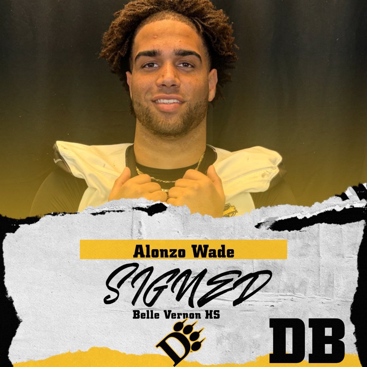 𝑺𝑰𝑮𝑵𝑬𝑫 ✍️

Welcome <a href="/zowade11/">Alonzowade</a>  Ohio Dominican!

📍| BELLE VERNON (PA)
🚨| DEFENSIVE BACK

#LetsHunt🐾| #ChopWood25 | #NSD25