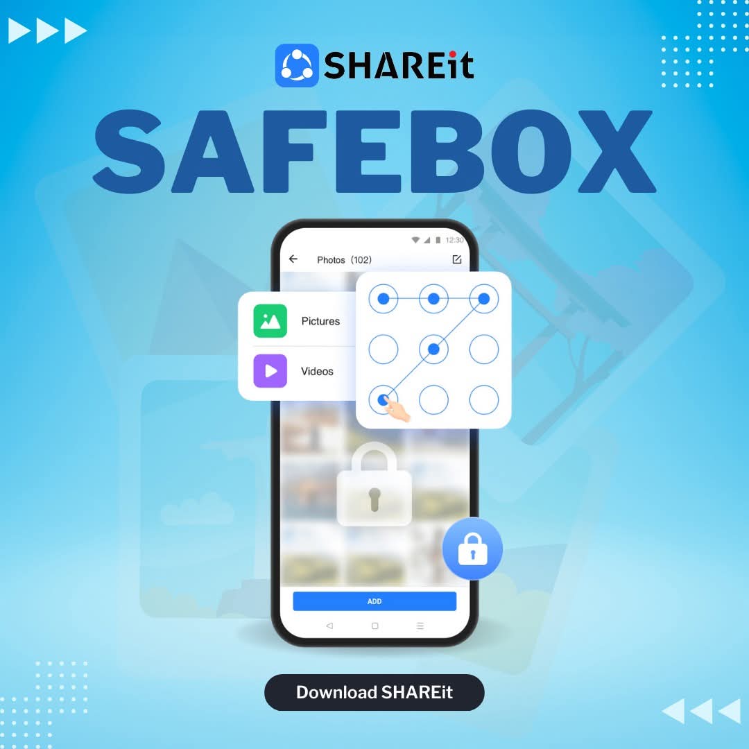 Global_SHAREit's tweet image. Safebox is made to help you lock your private photos and videos.  #Safebox #SHAREit