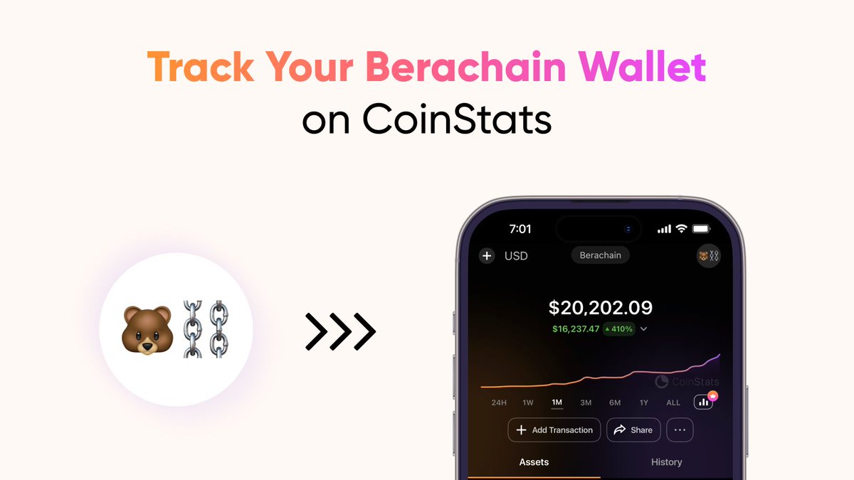 CoinStats (@coinstats) on Twitter photo Berachain launch: 07:56 PM ET
Integrated to CoinStats: 09:18 PM ET
Track your <a href="/berachain/">Berachain Foundation 🐻⛓</a> on CoinStats: coinstats.app/connect/berach… Berachain launch: 07:56 PM ET
Integrated to CoinStats: 09:18 PM ET
Track your <a href="/berachain/">Berachain Foundation 🐻⛓</a> on CoinStats: coinstats.app/connect/berach…